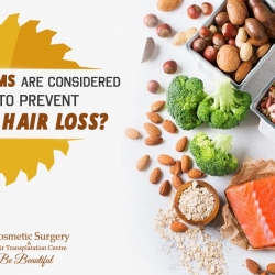 How are food allergies and hair loss connected to each other?